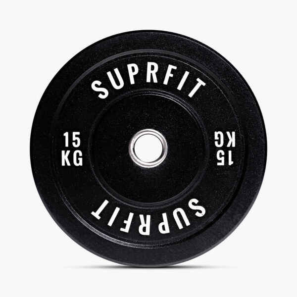 Bild 1 von Suprfit HI-TEMP White Logo Bumper Plates (Einzeln) - 15 kg