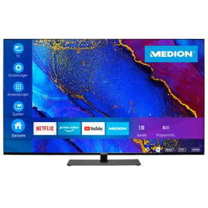 MEDION LIFE® X15543 (MD 31947) LCD Smart-TV, 138,8 cm (55'') Ultra HD Display inkl. Wandhalterung Tilt Basic - ARTIKELSET