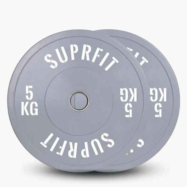 Bild 1 von Suprfit Colored Bumper Plate White Logo (Paar) - 5 kg