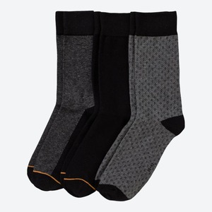 Herren-Socken mit Trend-Muster, 3er-Pack