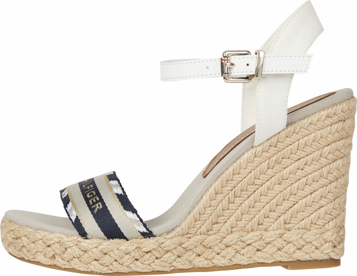 Bild 1 von Tommy Hilfiger CORPORATE WEBBING HIGH WEDGE High-Heel-Sandalette mit Logoschriftzug