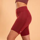 Bild 1 von Radlerhose Damen dynamisches Yoga - bordeaux