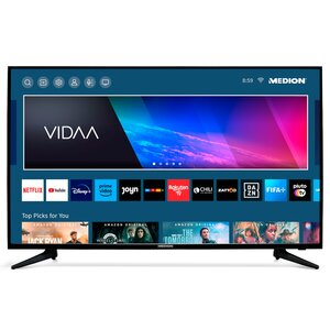 MEDION LIFE® X15588 (MD 30092) Smart-TV, 138,8 cm (55") Ultra HD Display, inkl. Wandhalterung Tilt Basic - ARTIKELSET