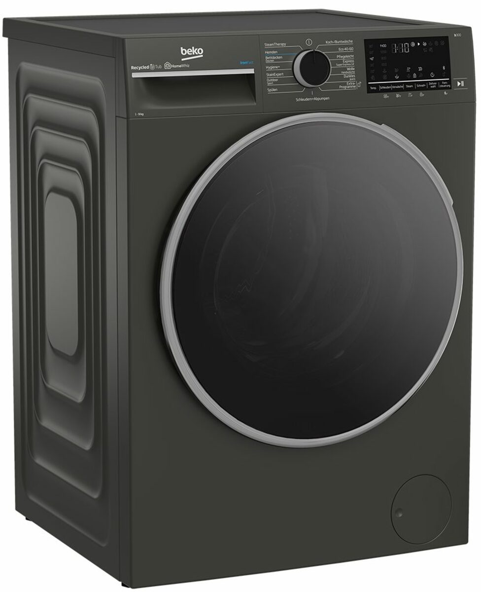 Bild 1 von BEKO Waschmaschine B3WFT59415M, 9 kg, 1400 U/min, HomeWhiz, Bluetooth, Dampffunktion, Nachlegefunktion