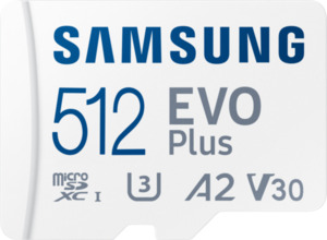 Samsung EVO Plus 512 GB microSDXC + Adapter