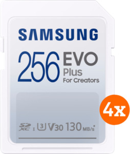 Samsung EVO Plus SDXC 256 GB - 4er-Pack