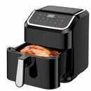 Bild 1 von EUARY Heißluftfritteuse 5.5L XXL Ohne Öl Air Fryer 1600W Heizluft Fritteuse LED-Touchscreen, Airfryer Einstellbare Zeit/Temperaturregelung für Luftbraten, Braten