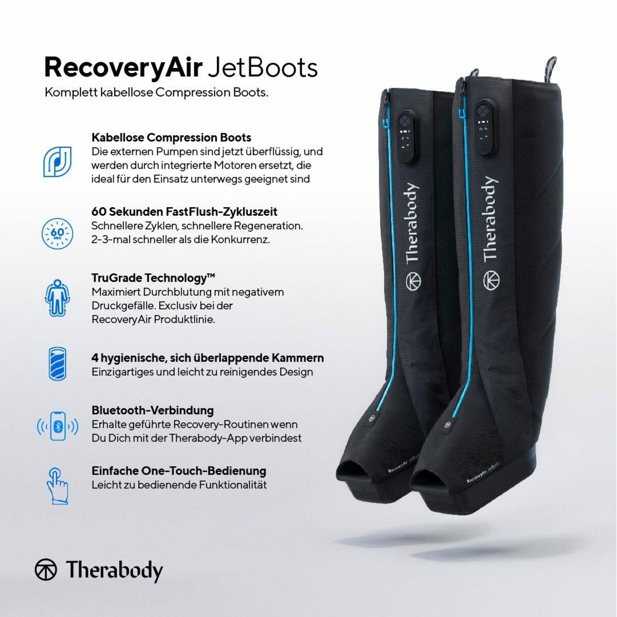 Bild 4 von Therabody Massagegerät RecoveryAir JetBoots Kompressions-Stiefel Medium