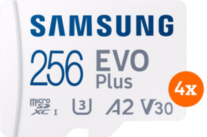 Samsung EVO Plus microSDXC 256 GB - 4er-Pack