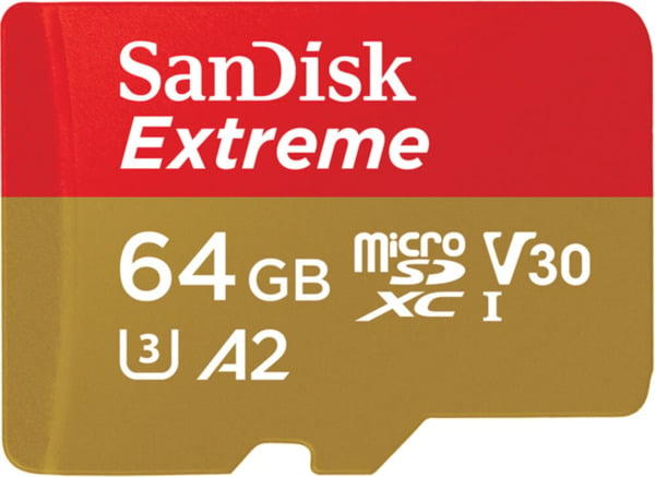 Bild 1 von SanDisk MicroSDXC Extreme 64 GB 170 MB/s + SD Adapter