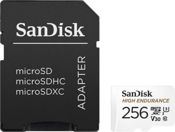 Bild 1 von Sandisk Micro SDXC High Endurance 256 GB 100 MB/s + Adapter