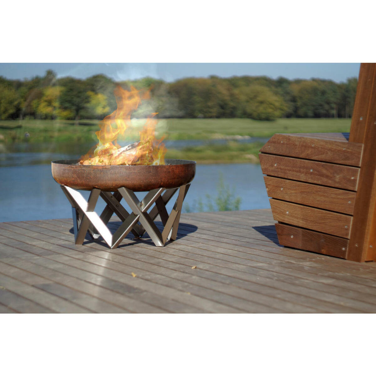 Bild 1 von XXXLutz FEUERSCHALE Edelstahl, Rost