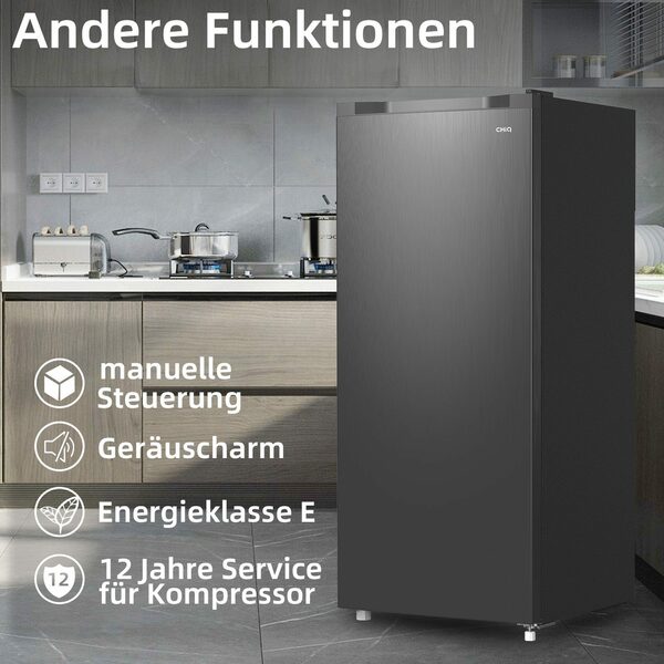 Bild 3 von CHiQ Gefrierschrank FSD160D4E, 126 cm hoch, 54 cm breit, 4 Sterne 145L Gefrierschrank,12 Jahre Garantie auf den Kompressor