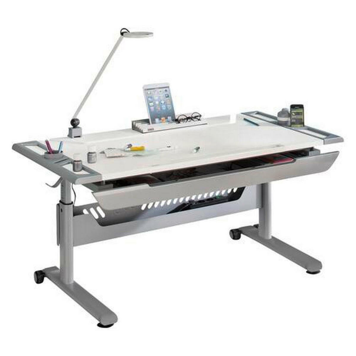 Bild 1 von Paidi JUGENDSCHREIBTISCH Grau, Weiß