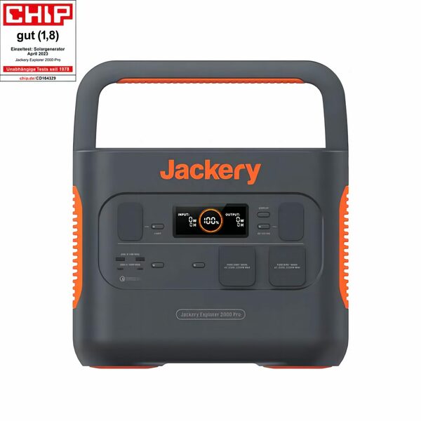 Bild 1 von Jackery Stromgenerator Explorer 2000 Pro Tragbare Powerstation Mobile Stromverzeugung, 4,40 in kW, (1-tlg), für Camping Outdoor