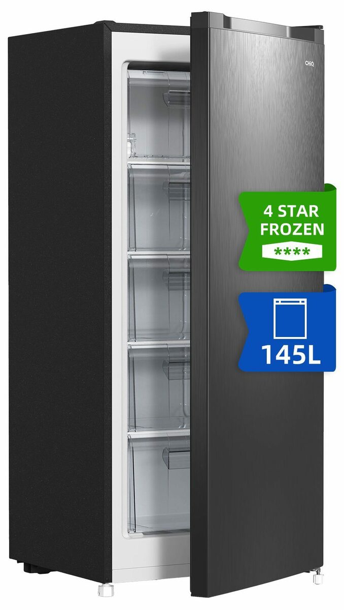 Bild 1 von CHiQ Gefrierschrank FSD160D4E, 126 cm hoch, 54 cm breit, 4 Sterne 145L Gefrierschrank,12 Jahre Garantie auf den Kompressor