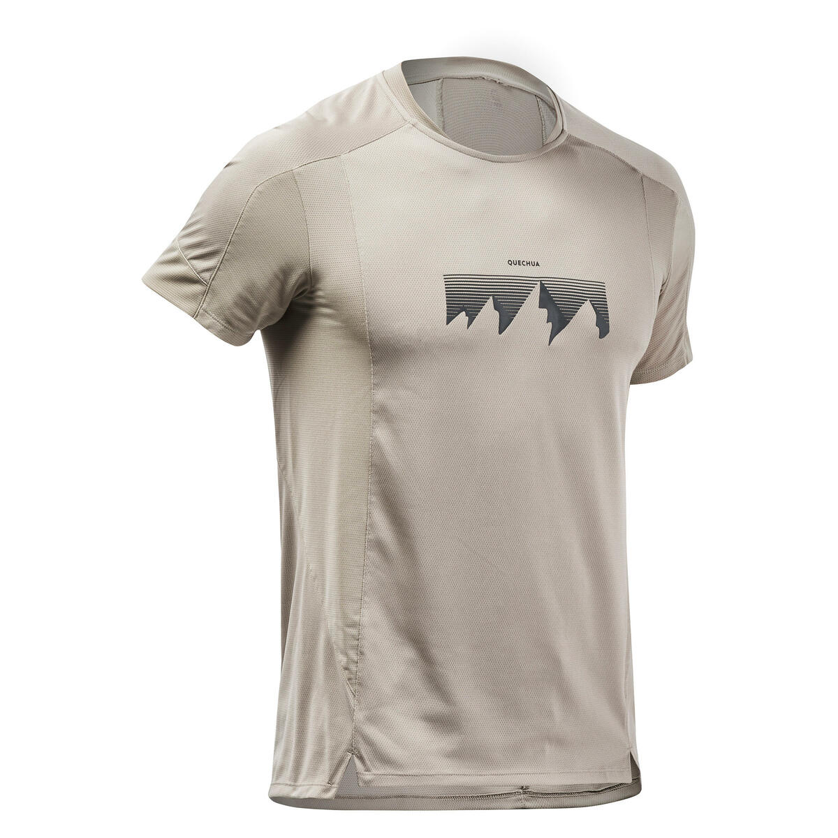 Bild 1 von Wandershirt Herren kurzarm Synthetik - MH500 beige