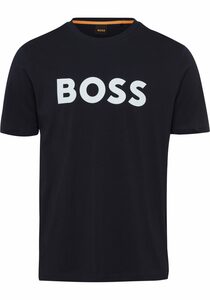 BOSS ORANGE Kurzarmshirt Thinking 1 10246016 01 (1-tlg) mit Logoschriftzug-Frontprint