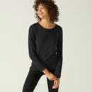 Bild 1 von Langarmshirt Fitness Baumwolle Damen schwarz