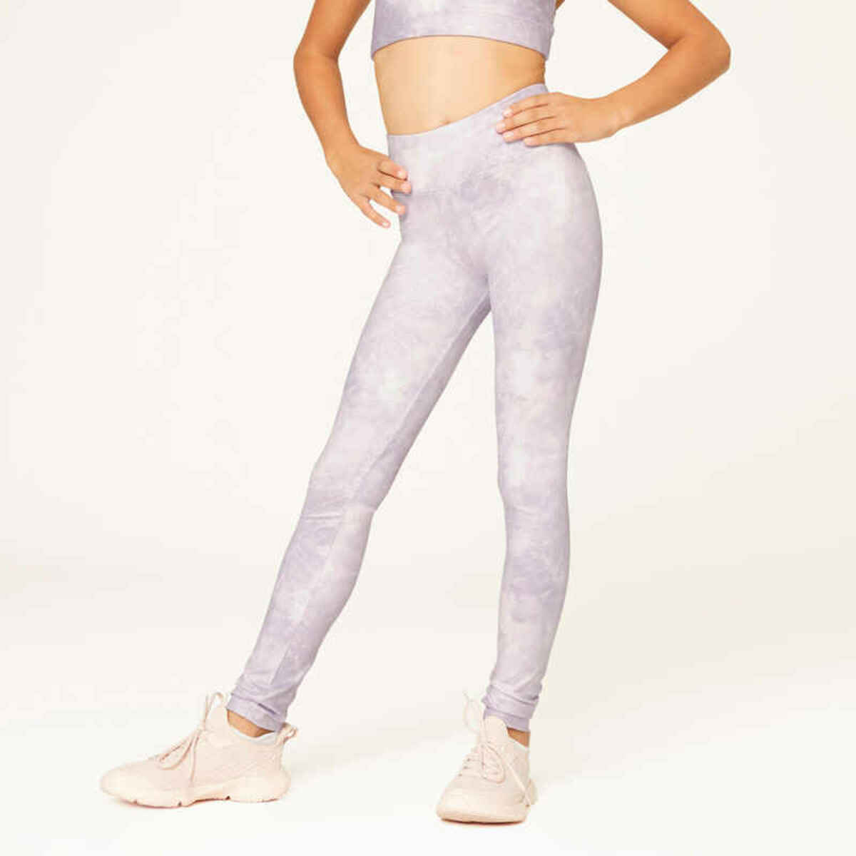 Bild 1 von Leggings Mädchen atmungsaktiv - lila bedruckt