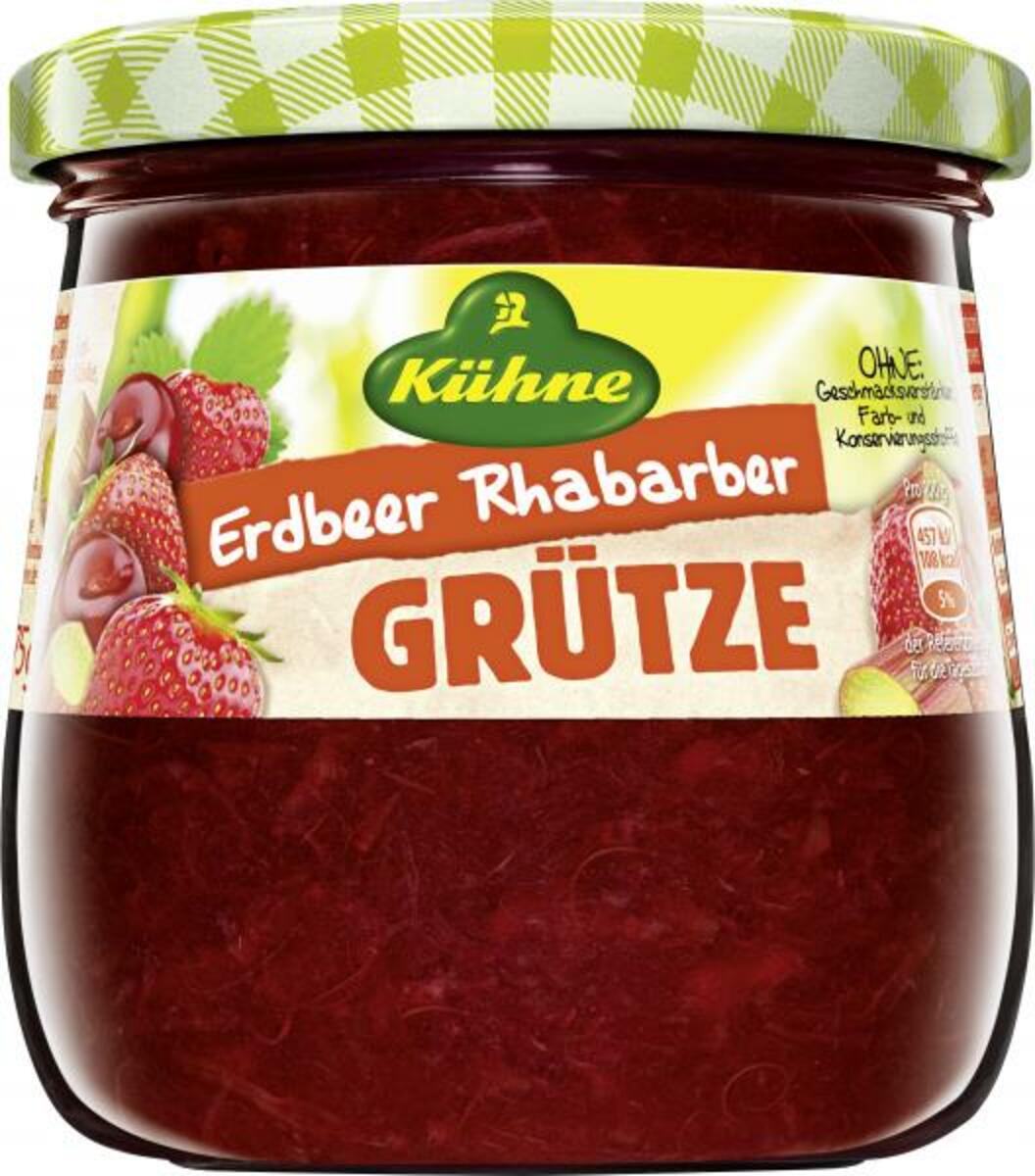 Bild 1 von Kühne Rote Grütze Erdbeer Rhabarber