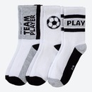 Bild 1 von Jungen-Socken mit Fußball-Design, 3er-Pack