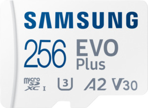 Samsung EVO Plus 256 GB microSDXC + SD-Adapter