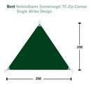 Bild 2 von Bent
              
                 VERBINDBARES SONNENSEGEL TC-ZIP-CANVAS SINGLE - Tarp