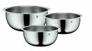 Bild 1 von WMF Schüssel Function Bowls, Cromargan® Edelstahl rostfrei 18/10, (1x Küchenschüssel 16 cm (Höhe 7,8 cm, Volumen 1,0l), 1x Küchenschüssel 18 cm (Höhe 8,7 cm, Volumen 1,5l), 1x Küchensch