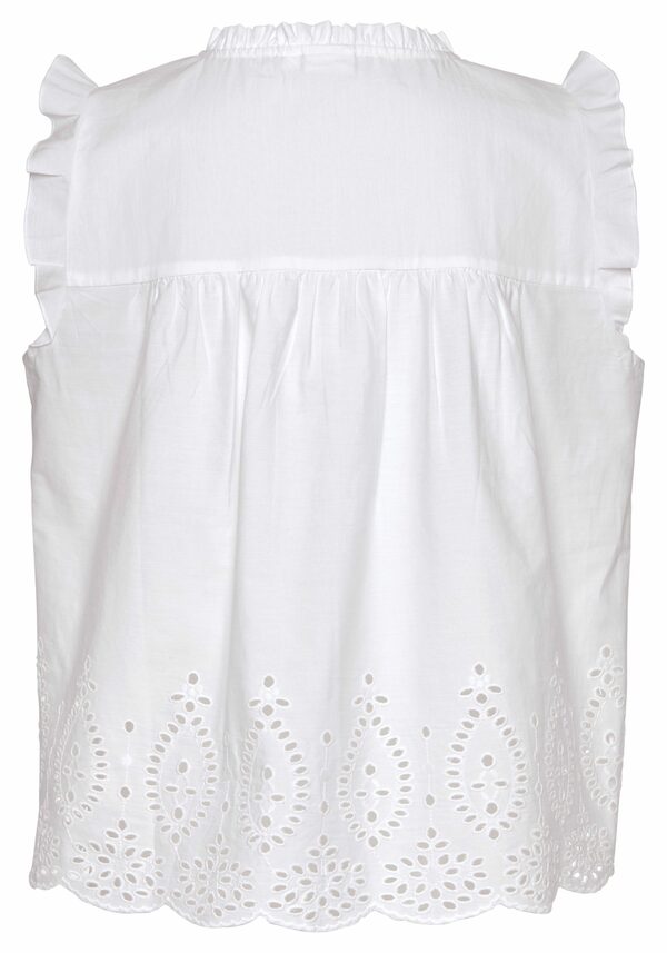 Bild 2 von Vivance Kurzarmbluse mit Broderie Anglaise