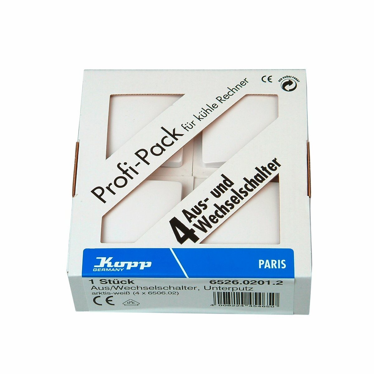 Bild 1 von Kopp Auswechselschaler Paris Arktisweiß Profi-Pack 4 Stück