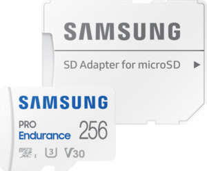 Samsung PRO Endurance 256 GB microSDXC + SD-Adapter