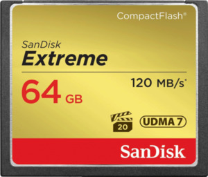 Sandisk CF Extreme, 64 GB, 120 MB/s