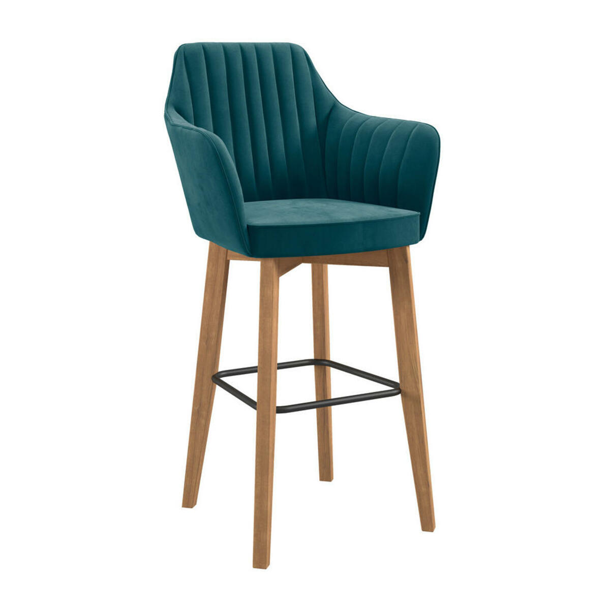 Bild 1 von Livetastic BARHOCKER Eiche, Petrol