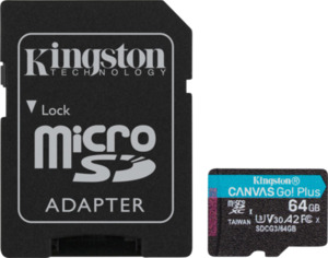 Kingston Canvas Go Plus 64 GB microSDXC + SD-Adapter