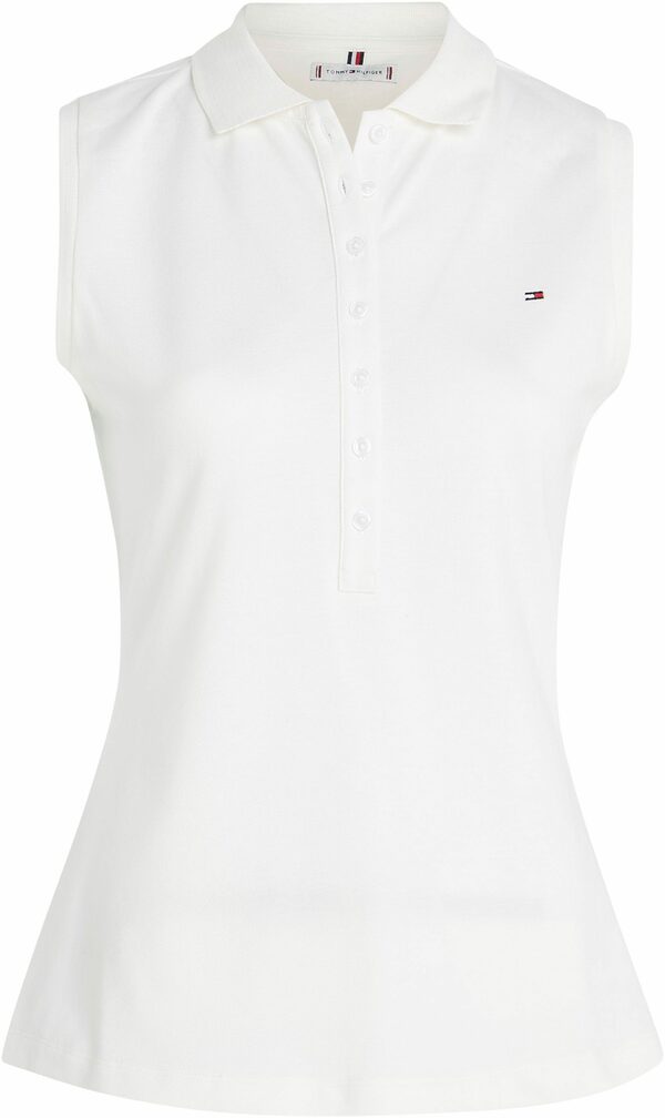 Bild 2 von Tommy Hilfiger Shirttop SLIM COLLAR DETAIL POLO NS mit TH-Stickerei