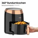 Bild 4 von iceagle Heißluftfritteuse Heißluftfritteuse, 9 intelligente Kochprogramme, 4,5L 1200W, 1200 W, Heißluftfritteuse & Grill, 9 voreingestellter Programme, digitales Display