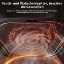 Bild 4 von EUARY Heißluftfritteuse 5.5L XXL Ohne Öl Air Fryer 1600W Heizluft Fritteuse LED-Touchscreen, Airfryer Einstellbare Zeit/Temperaturregelung für Luftbraten, Braten