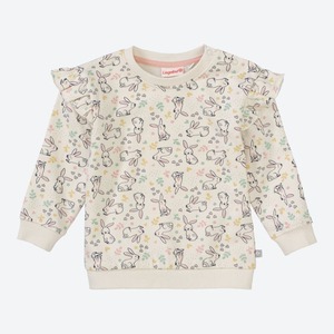 Baby-Mädchen-Sweatshirt mit Hasen-Muster