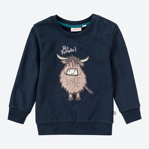 Baby-Jungen-Sweatshirt mit Kuh-Applikation