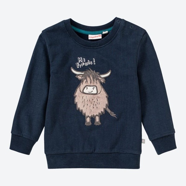Bild 1 von Baby-Jungen-Sweatshirt mit Kuh-Applikation