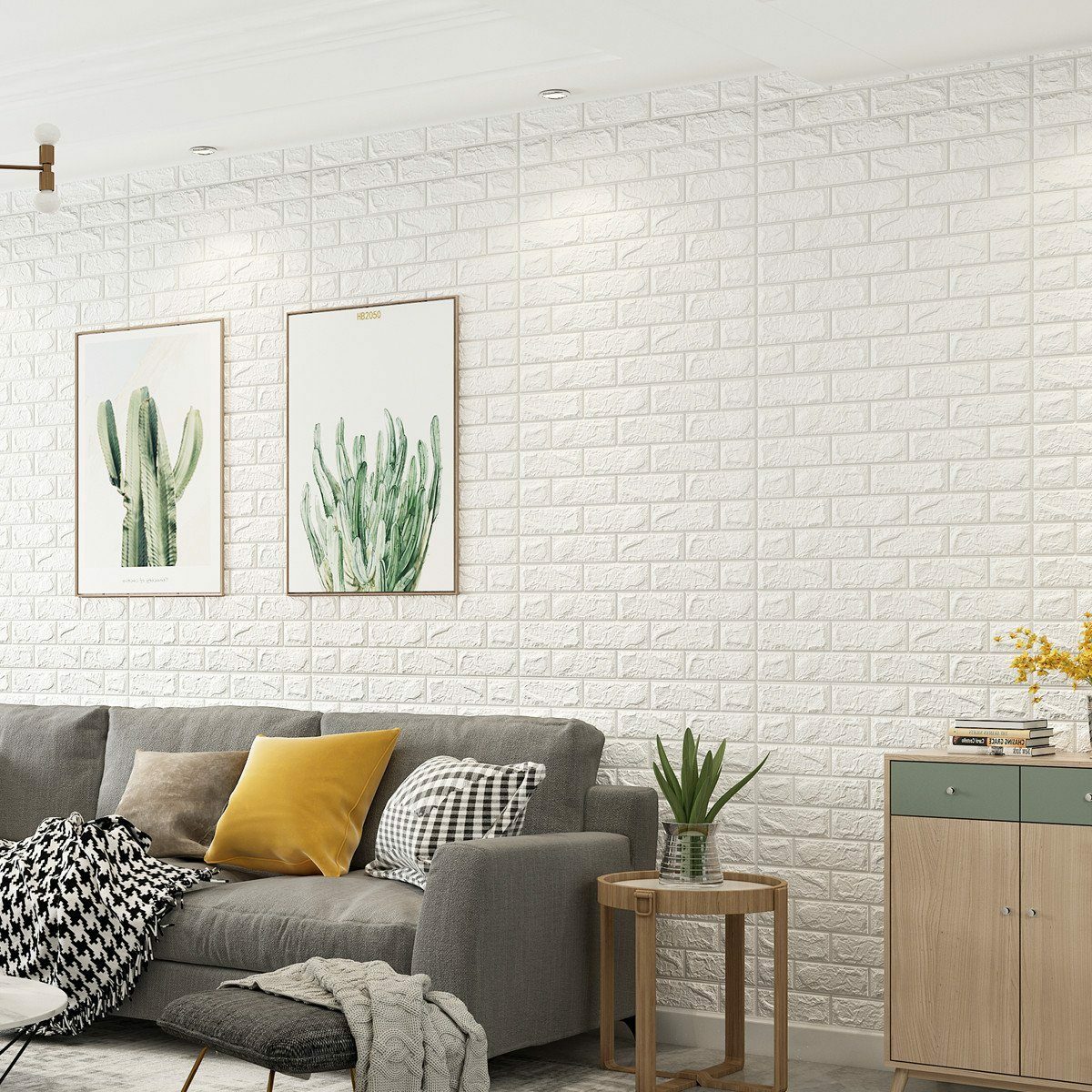 Bild 3 von DTC GmbH 3D-Tapete 77cm x 70cm Wandverkleidung PE-Schaum Steinoptik Ziegel Wasserdicht, (6 St)