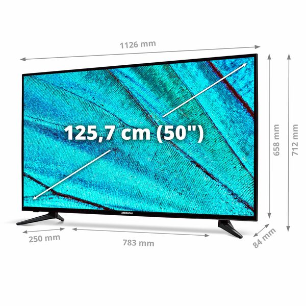 Bild 4 von Medion® MD30091 LED-Fernseher (125.7 cm/49.5 Zoll, 4K Ultra HD, Smart-TV, X15059)
