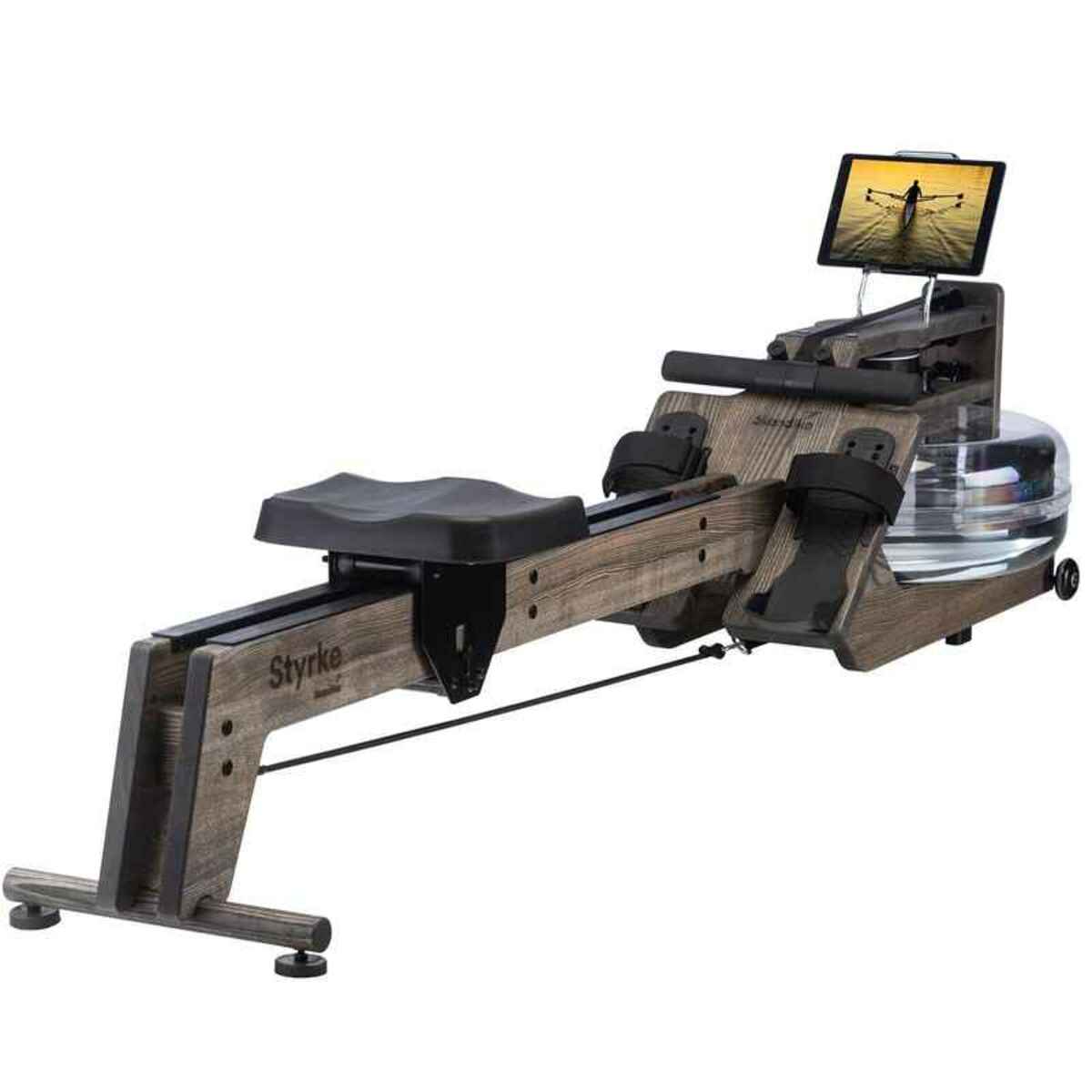 Bild 1 von Wasserrudergerät aus Holz Styrke - naturnahes Rudern - basaltschwarz/schwarz