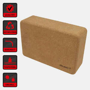 YOGA BLOCK KORK 22 CM X 15 CM X 7 CM DEUSER®