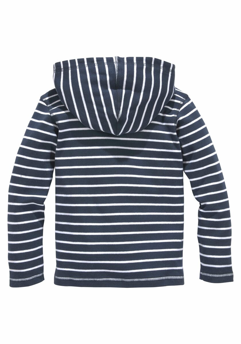 Bild 2 von KIDSWORLD Kapuzenshirt Ringel mit Knopfleiste und gewirktem Streifen