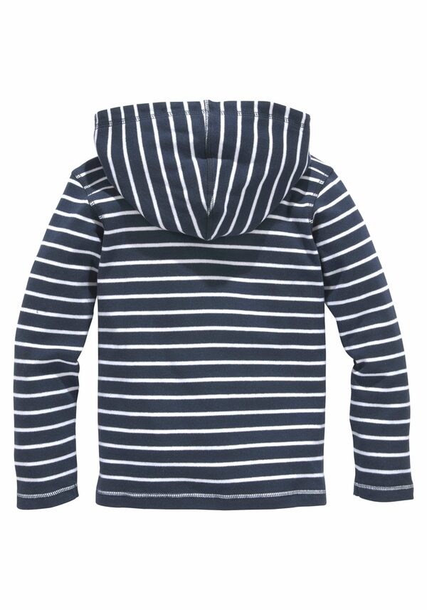 Bild 2 von KIDSWORLD Kapuzenshirt Ringel mit Knopfleiste und gewirktem Streifen