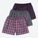 Bild 1 von Herren-Webboxershorts mit Karomuster, 3er-Pack