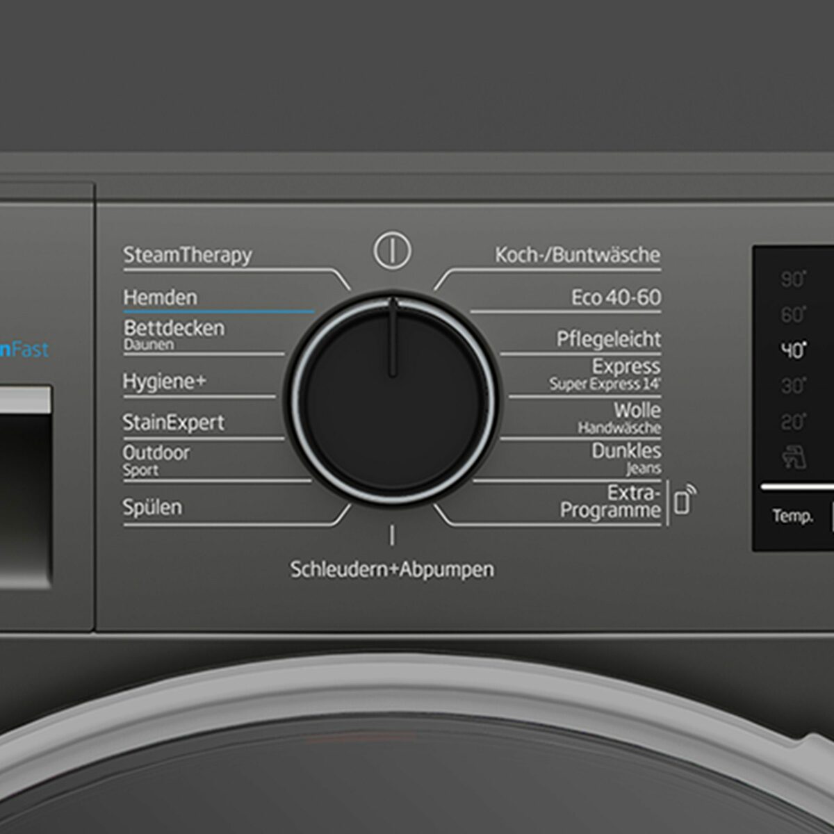 Bild 3 von BEKO Waschmaschine B3WFT59415M, 9 kg, 1400 U/min, HomeWhiz, Bluetooth, Dampffunktion, Nachlegefunktion