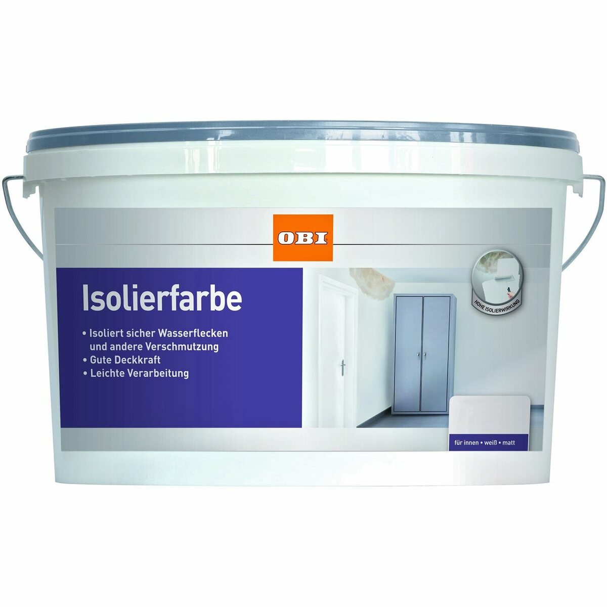 Bild 1 von OBI Isolierfarbe Weiß matt 1 l